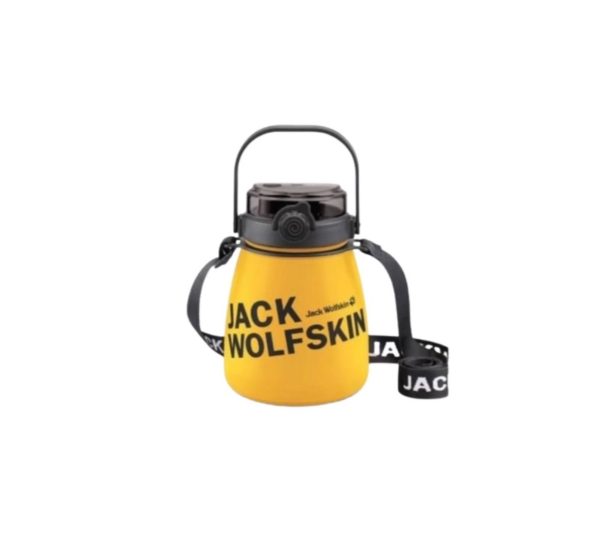 Jack wolfskin飛狼SWAG真空雙飲胖胖瓶900ml-黃色