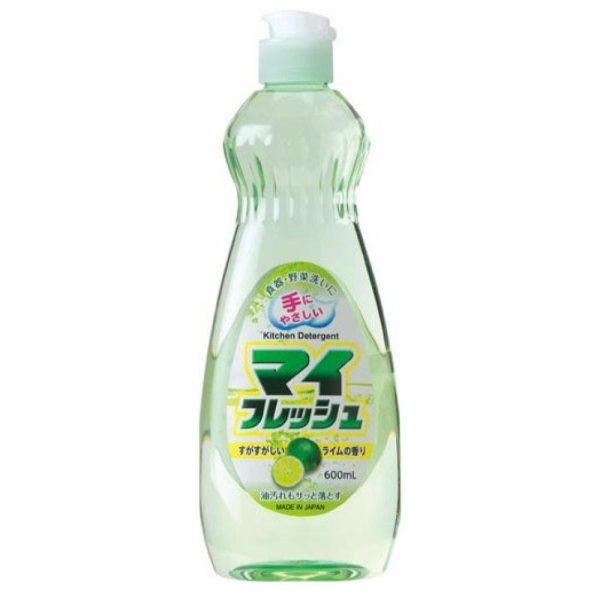 日本製火箭石鹼中性洗碗精600ml-檸檬