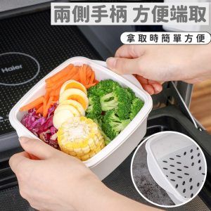 日本製【SANADA】溫野菜微波盒800ml-4