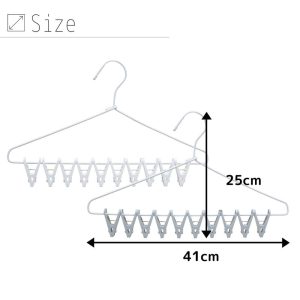 日本【KOKUBO小久保】懶人衣架十連夾-8