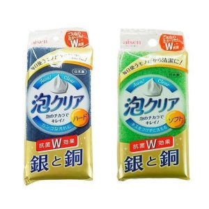 日本製【AISEN】銀＆銅三層構造易起泡抗菌菜瓜布-2