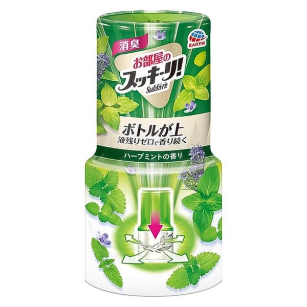 日本製【EARTH】室內芳香劑400ml-草本薄荷